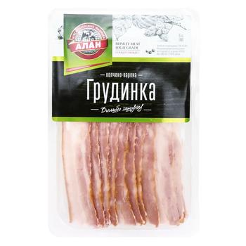 Грудинка Алан нарезанная варено-копченая высший сорт - купить, цены на NOVUS - фото 1
