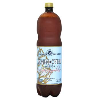 Пиво Okhtyrka Brewery Marochne світле нефільтроване 4,4% 1,5л - купити, ціни на Чудо Маркет - фото 1