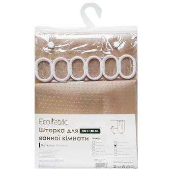 Шторка для ванной Eco Fabric Пика 180х180см молоко