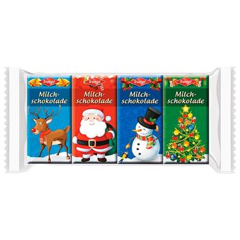 Шоколад молочный Trumpf Christmas 4шт*15г - купить, цены на NOVUS - фото 1