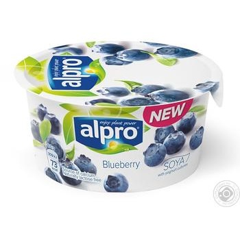 Йогурт соевый Alpro Черника 150г купить, цены на МегаМаркет - фото 1