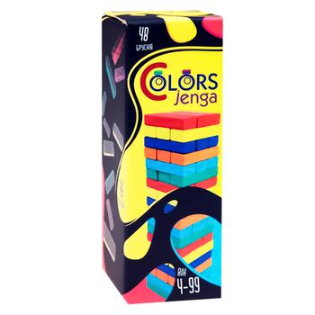 Настільна гра Strateg Colors Jenga 48 брусків - купити, ціни на - фото 1