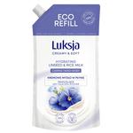 Luksja Flax and Rice Liquid Soap 400ml