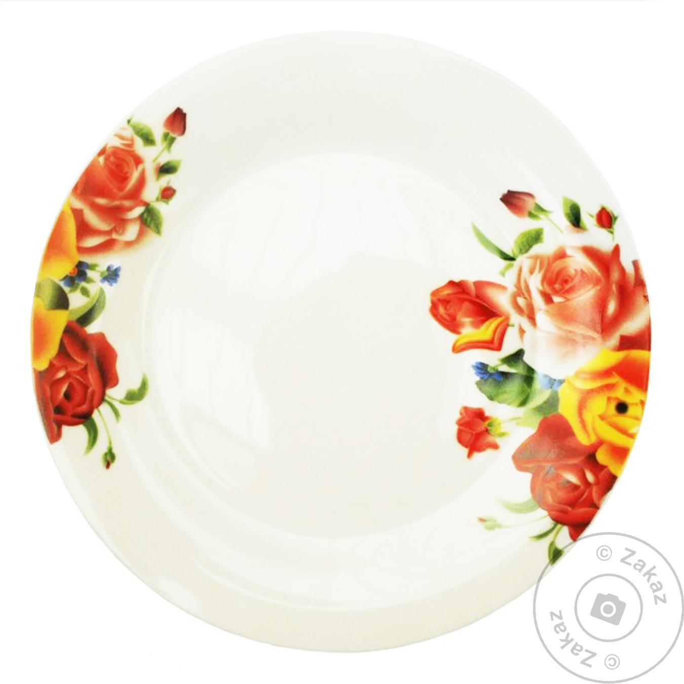 

Тарілка десертна Vittora Червона троянда 180 мм 84111