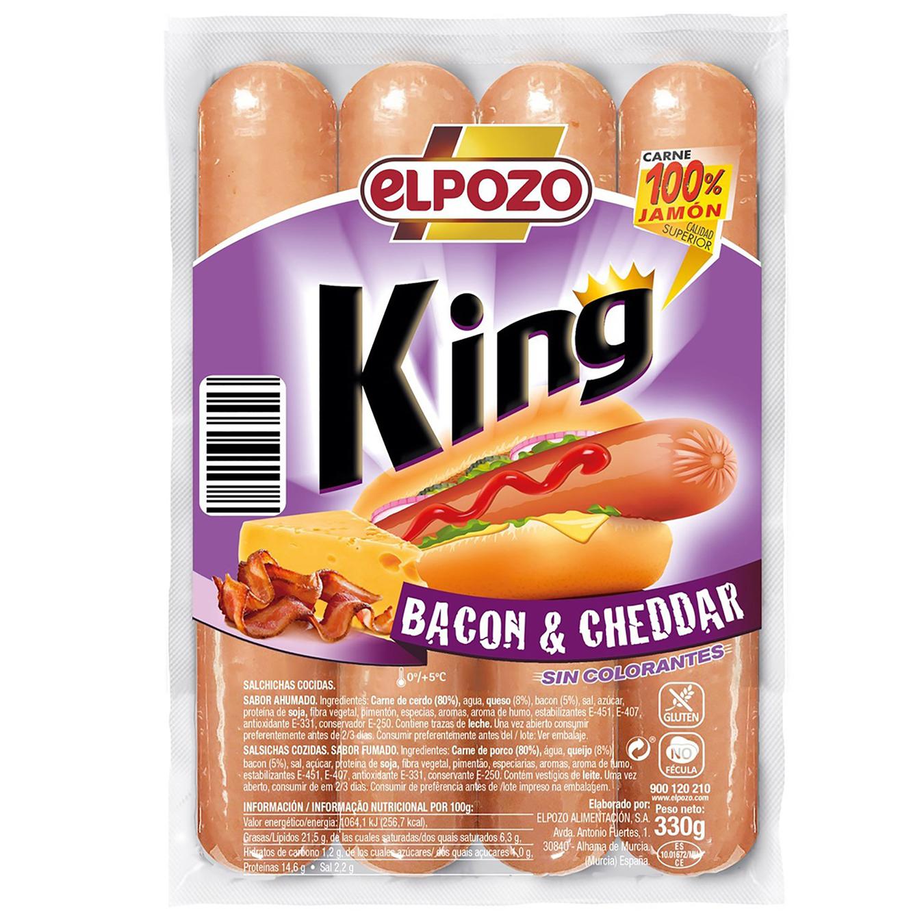 

Сосиски Elpozo Королевские бекон и чеддер 330г