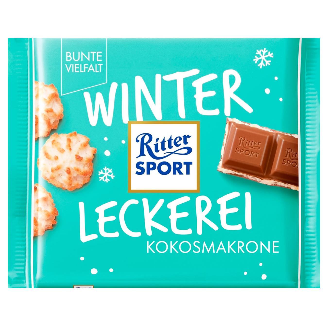 

Шоколад молочный Ritter Sport с кокосово-миндальным пирожным 100г