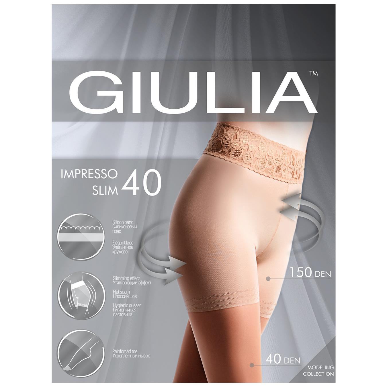 

Колготы женские Giulia Impresso Slim 40ден 2 Nero