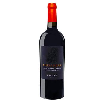 Вино Varvaglione Zinfandel Primitivo del Salento IGP червоне напівсухе 14% 0,75л
