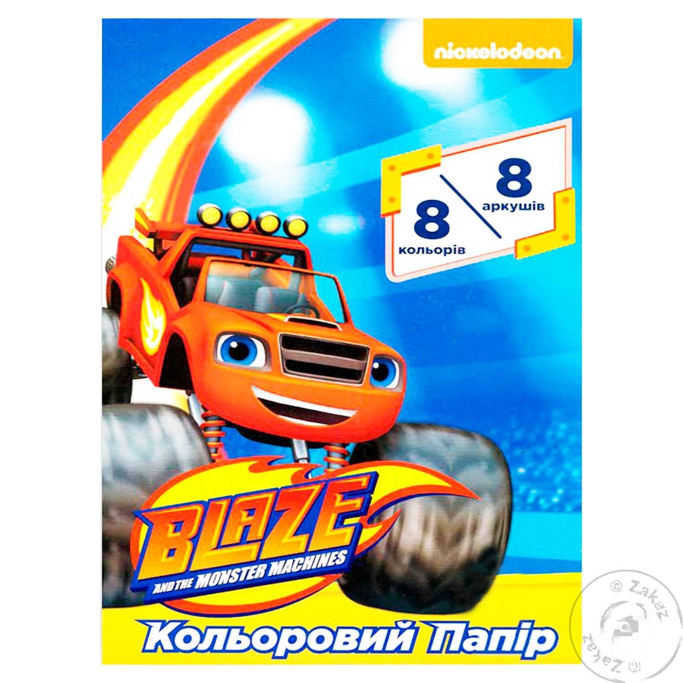 

Набор цветной бумаги Blaze And The Monster Machines 120466 8цветов