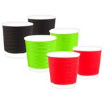 Aro Corrugated Cup 110ml 20pcs in assortment