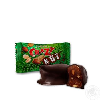 Цукерки Turron Crazy Nut з арахісом у шоколадній глазурі вагові