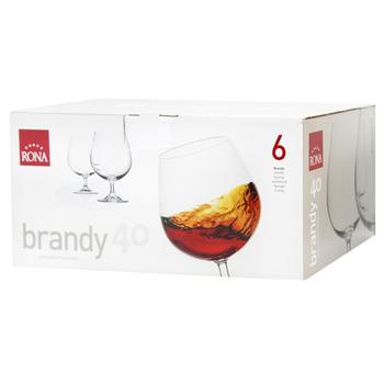 Rona Universal Brandy Glass 400ml 6pcs - buy, prices for MegaMarket - photo 1