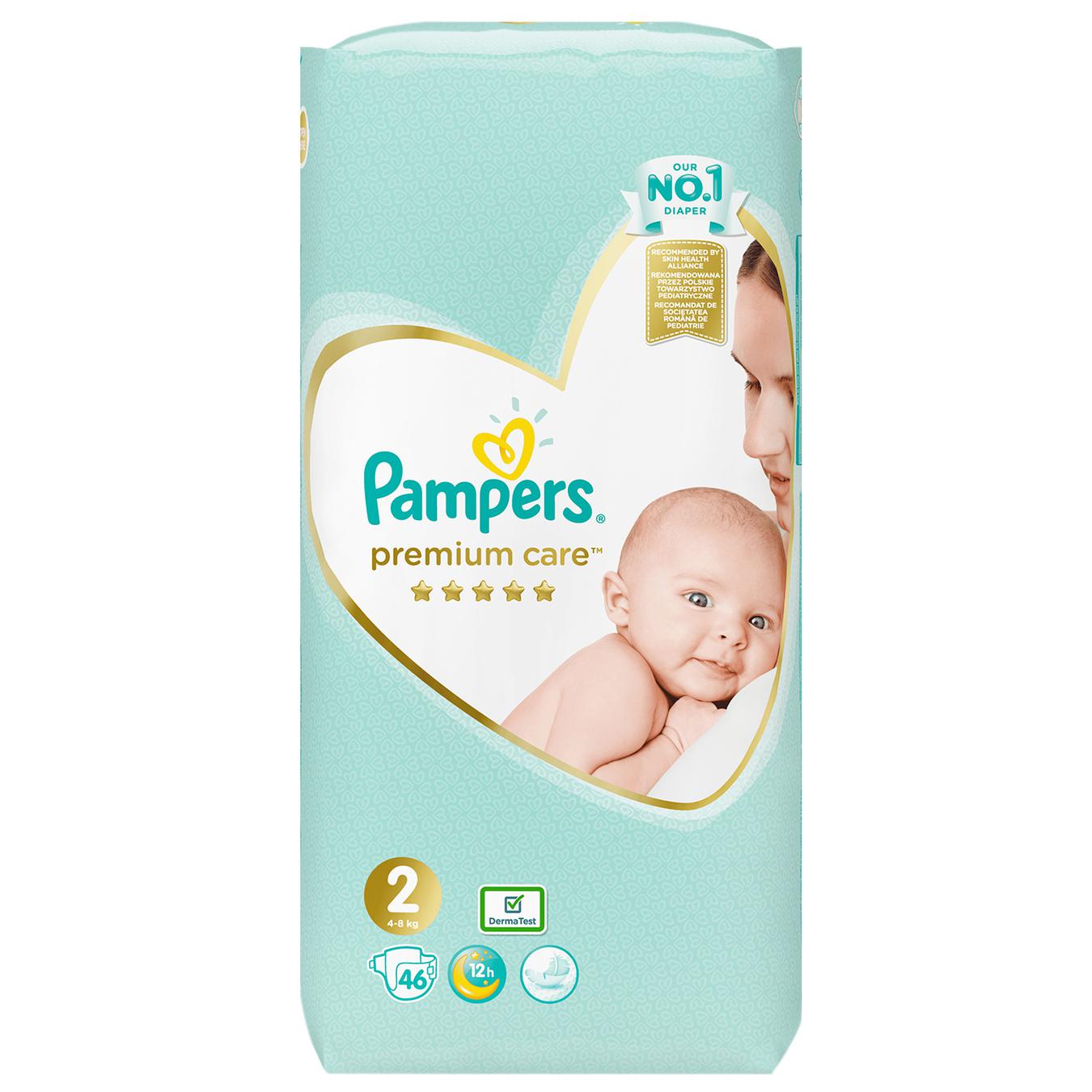 

Подгузники Pampers Premium Care 2 мини 4-8кг 46шт