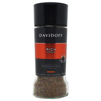 Instant natural sublimated coffee Davidoff Rich Aroma 100g - buy, prices for Auchan - photo 1