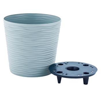 Aleana Fusion Flowerpot with Insert Gray Light Blue d12х11см - buy, prices for NOVUS - photo 1