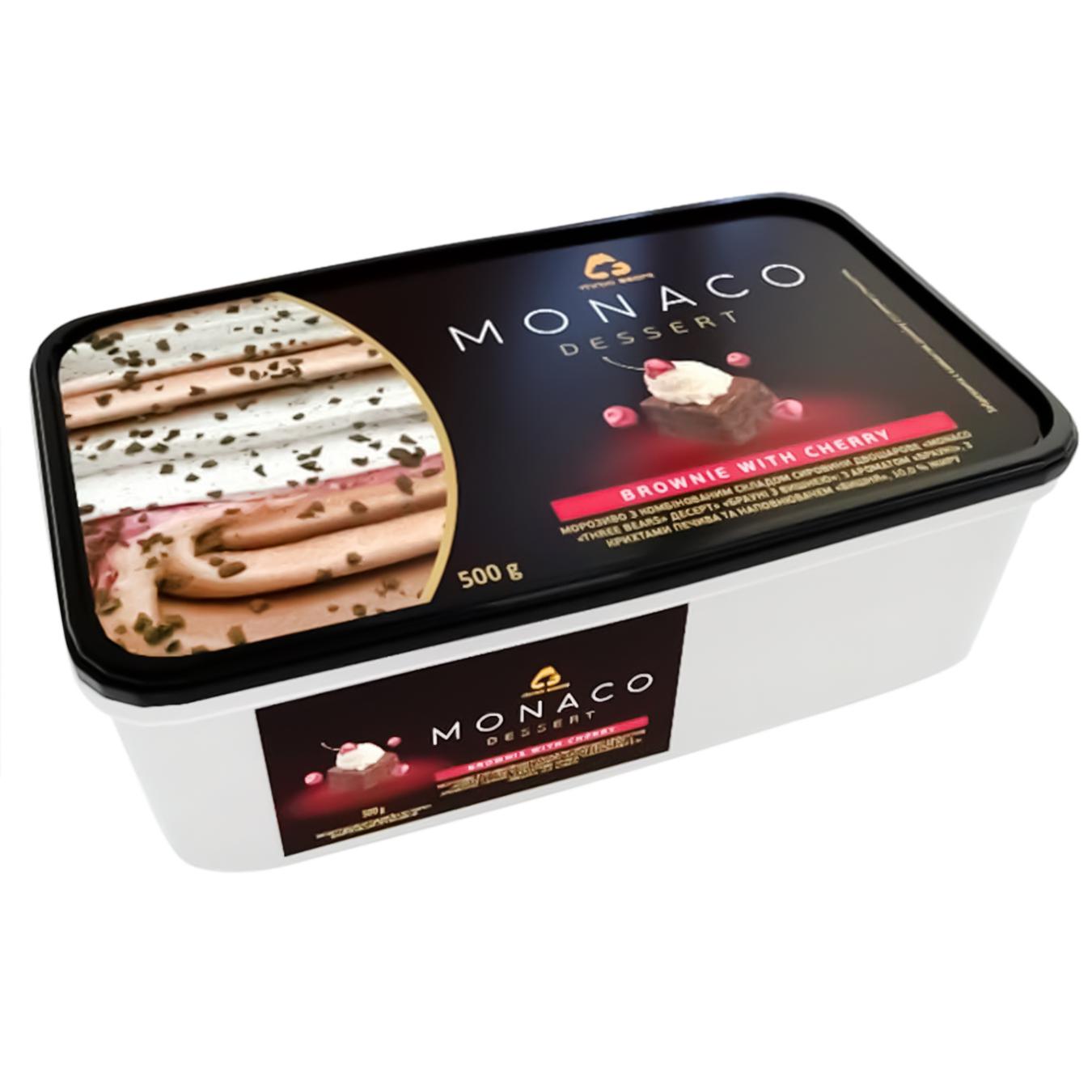 

Мороженое Три Медведя Monaco Брауни с вишней 500г