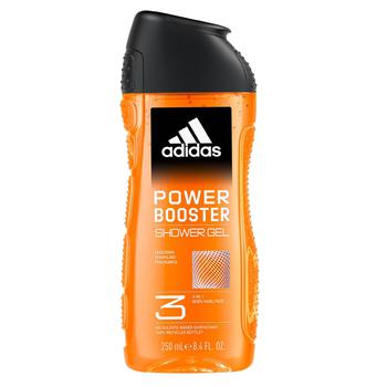 Гель для душу-шампунь Adidas Power Booster чоловічий 3в1 250мл - купити, ціни на КОСМОС - фото 1