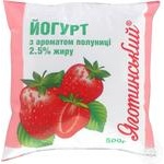 Йогурт Яготинський 1,5% полуниця 400г