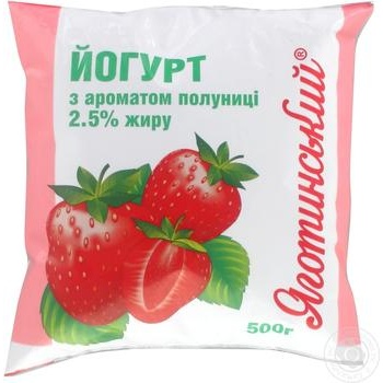 Йогурт Яготинський 1,5% полуниця 400г купити, ціни на МегаМаркет - фото 1