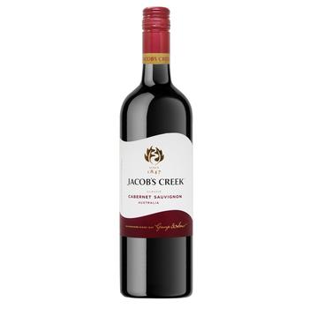 Вино Jacob's Creek Cabernet Sauvignon червоне сухе 10.5-15% 0,75л