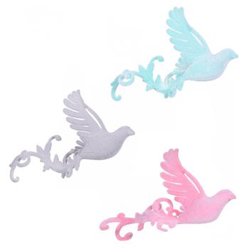 Velvet Fire Bird Christmas Tree Plastic Pendant 9x14cm - buy, prices for - photo 1