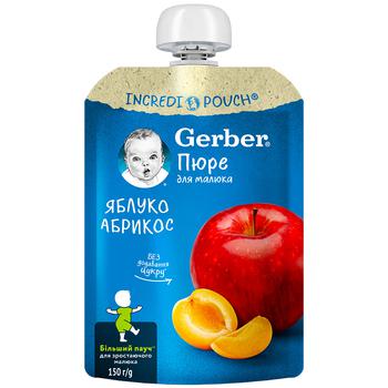 Пюре Gerber Яблоко и абрикос 150г - купить, цены на Таврия В - фото 1