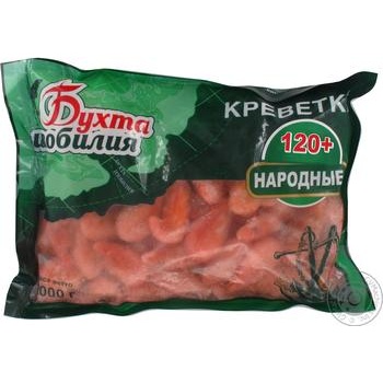 seafood shrimp bukhta izobiliya uncleaned 1000g Ukraine