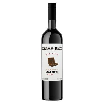 Вино Cigar Box Malbec червоне сухе 14% 0,75л - купити, ціни на NOVUS - фото 1