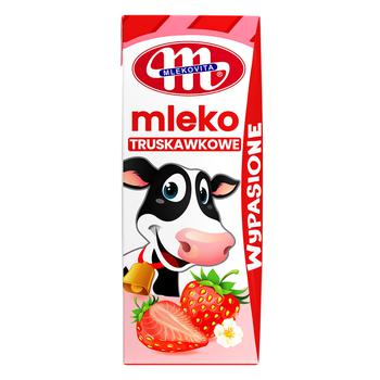 Mlekovita Milk With Strawberry Flavor 200ml - buy, prices for COSMOS - photo 1