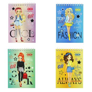Блокнот Zibi Kids Line Monsters А6 на пружині 40 арк в асортименті