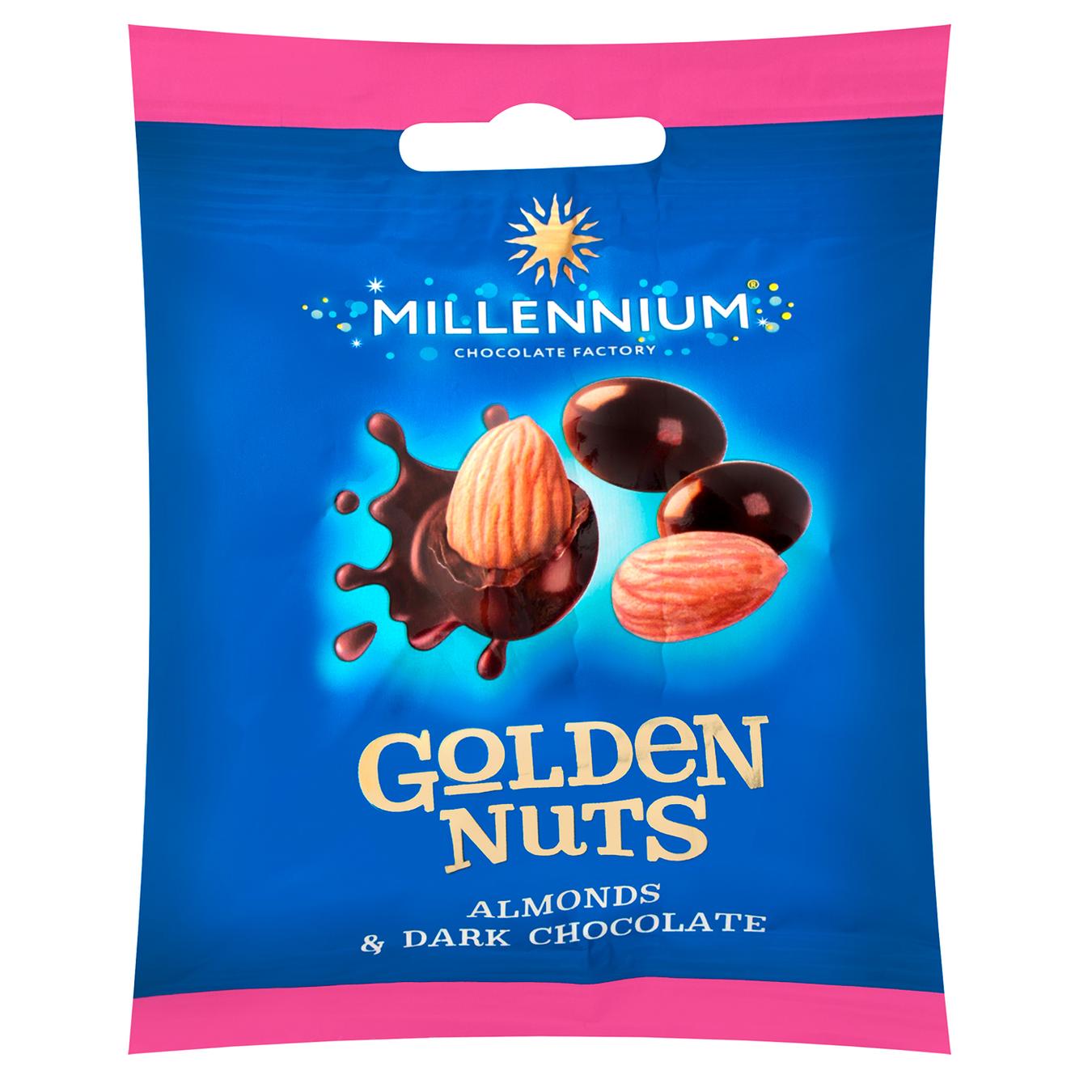 

Драже Millennium Golden Nuts Миндаль в черном шоколаде 50г