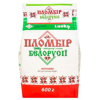 Морозиво Laska пломбір білорусії 600г - купити, ціни на Таврія В - фото 1