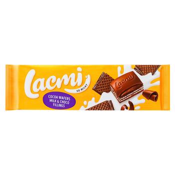 Шоколад молочний Roshen Lacmi з молочною та шоколадною начинками, вафлею з какао 235г
