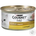 Корм GOURMET Gold Паштет С курицей для взрослых кошек 85г