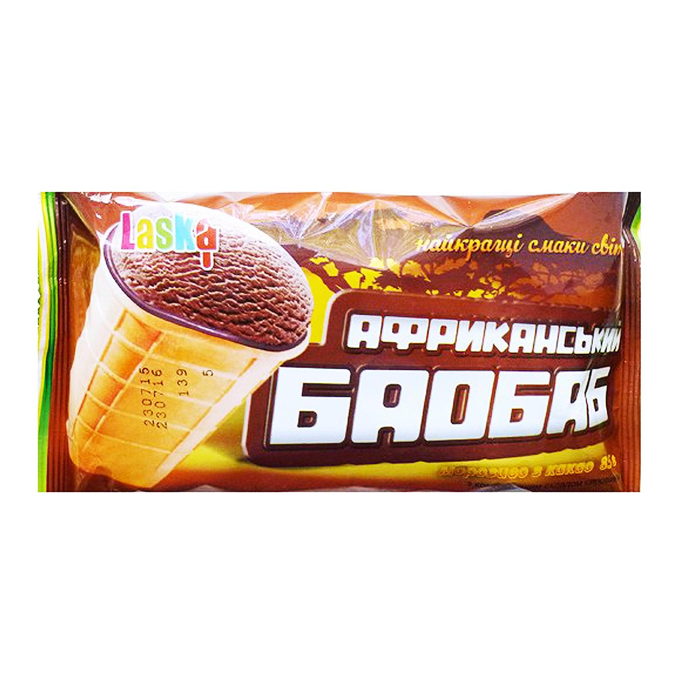 

Мороженое Laska африканский баобаб с какао 90г