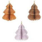 Декорація підвісна Koopman Ялинка паперова 8см в асортименті