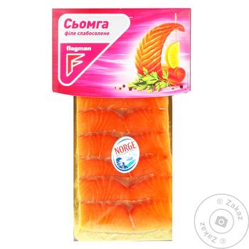 Филе Flagman Лосось слабосоленый 100г Филе Flagman Лосось слабосоленый 100г - купить, цены на - фото 1