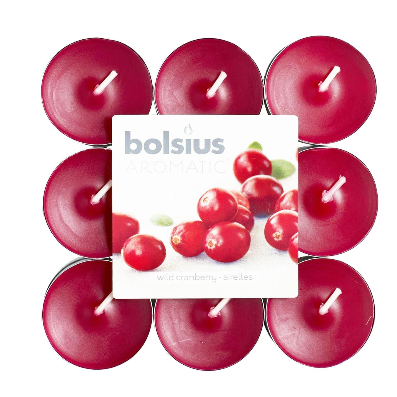 

Свеча Bolsius клюква 18шт