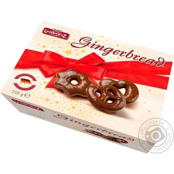 Lambertz Gingerbread in Dark Chocolate 250g - buy, prices for Auchan - photo 1