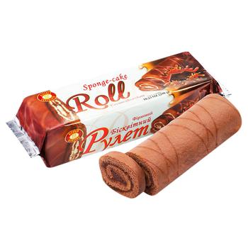 Biscuit-Chocolate Cream-Chocolate Sponge-Cake Roll 290g - buy, prices for Tavria V - photo 1