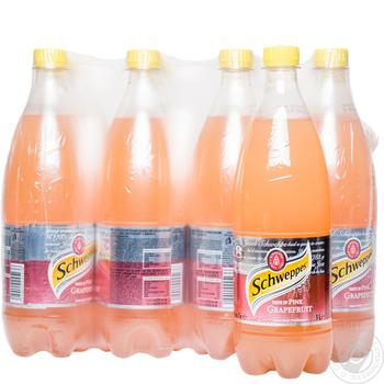 Schweppes Pink Grapefruit Carbonated Drink 1l 12pcs