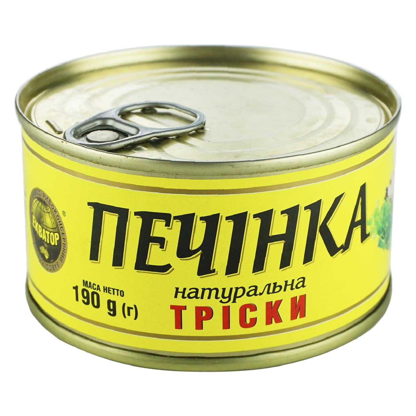 

Печень трески Экватор натуральная 190г