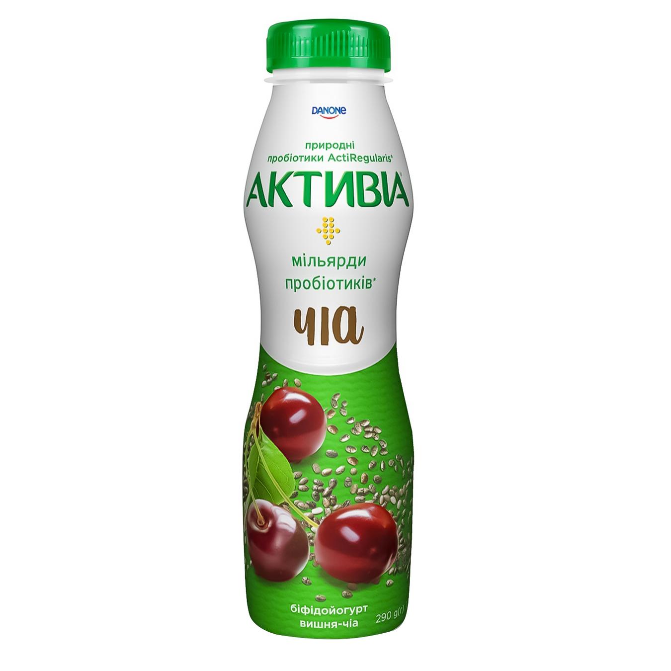 

Бифидойогурт Активиа вишня-чиа 1,5% 290г
