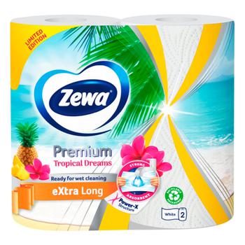 Полотенца бумажные Zewa Premium Summer двухслойные 2шт - купить, цены на Auchan - фото 1