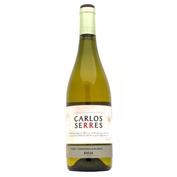 Вино Carlos Serres Viura-Tempranillo Blanco біле сухе 0,75л