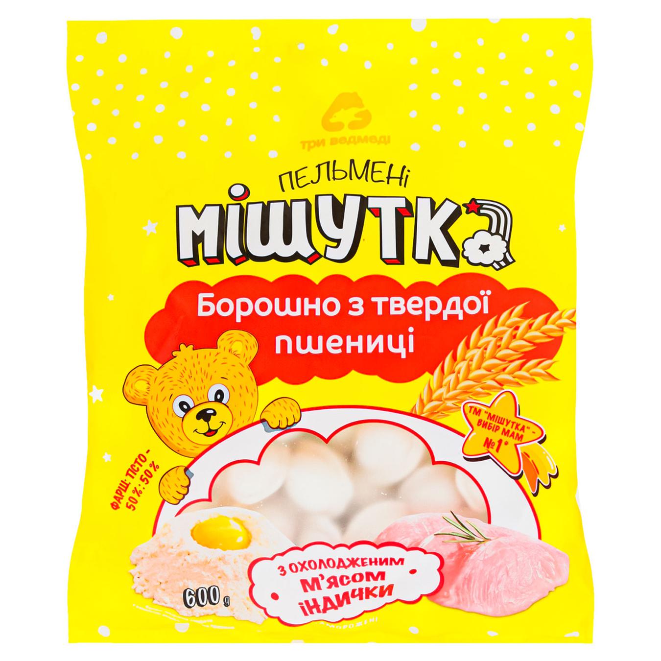 

Пельмени Три Медведя Мишутка с индейкой 600г