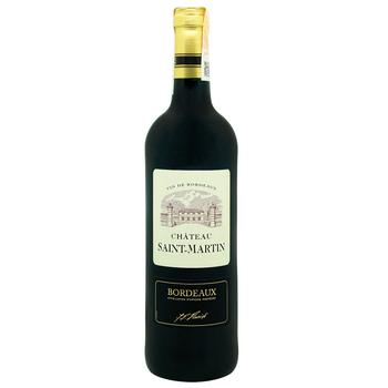 Chateau Saint-Martin Bordeaux Dry Red Wine 13.5% 0.75l - buy, prices for ULTRAMARKET - photo 1