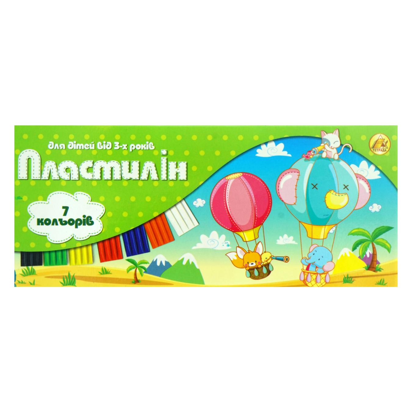 

Пластилiн Тетрада 7 кольорів 300г