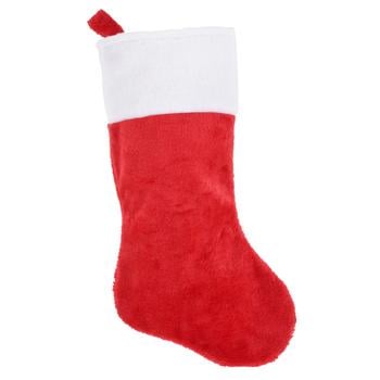 Koopman Decorative New Year's Sock 43х23cm Red - buy, prices for NOVUS - photo 1