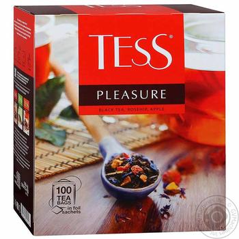 Tess Pleasure black tea 100pcs*1.8g - buy, prices for MegaMarket - photo 1